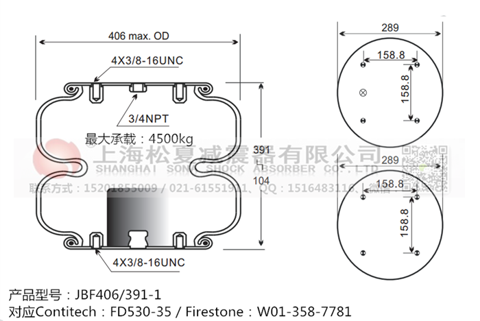 JBF406/391-2橡膠<a href='http://www.hzfyx.com/' target='_blank'><u>空氣彈簧</u></a>